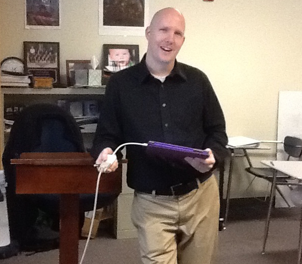 Mr. Anderson and his iPad