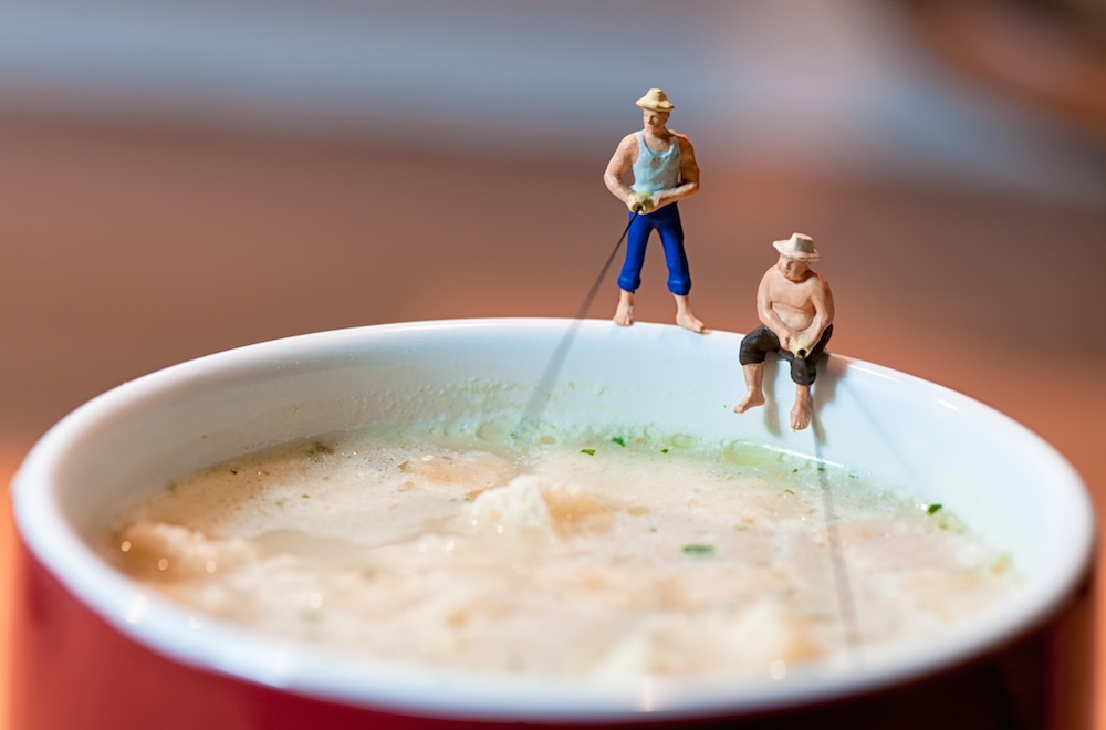 Fishermen in a Soup Mug